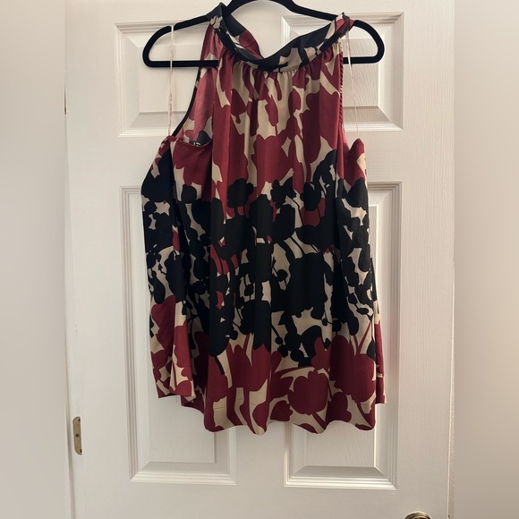 Ashley Stewart Floral Halter Tank - Picture 1 of 3